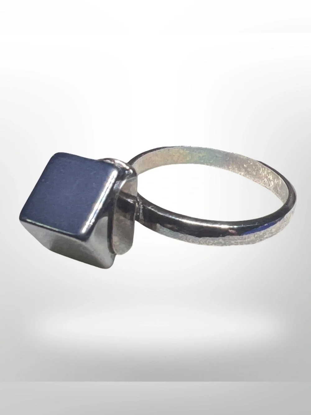 russian geometric sterling silver 925 ring